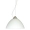 Besa Lighting Tessa Cord Pendant, White, Satin Nickel Finish, 1x9W LED 1KX-420107-LED-SN - alternate 1